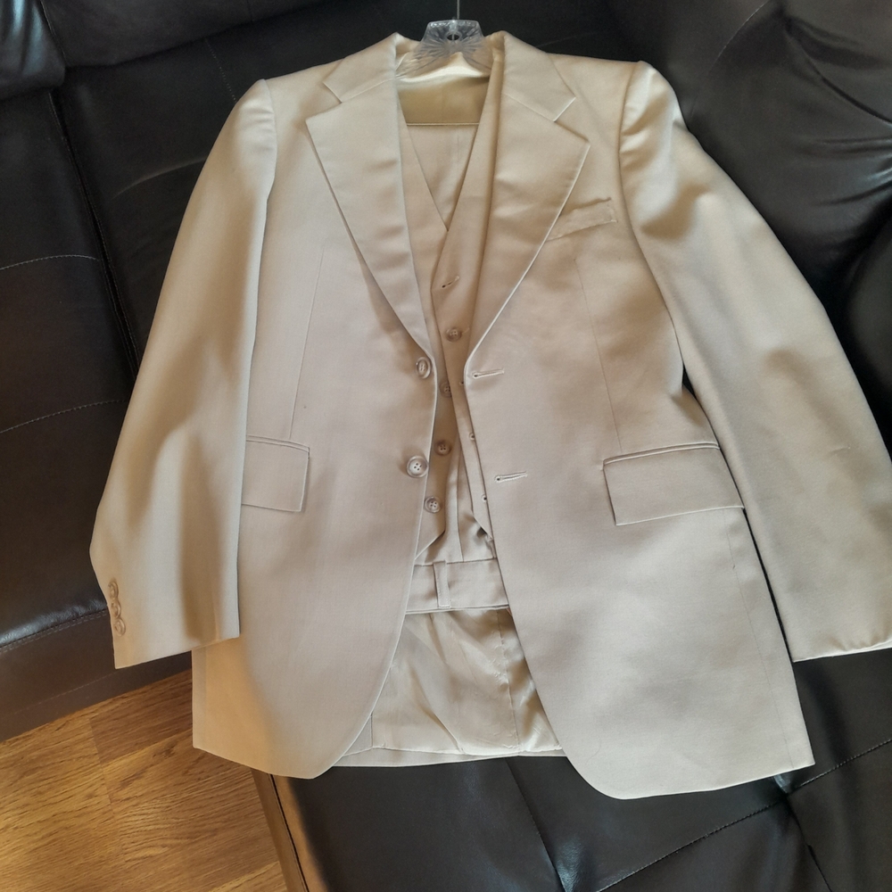 Yves Saint Laurent Light Tan Suit Ensemble